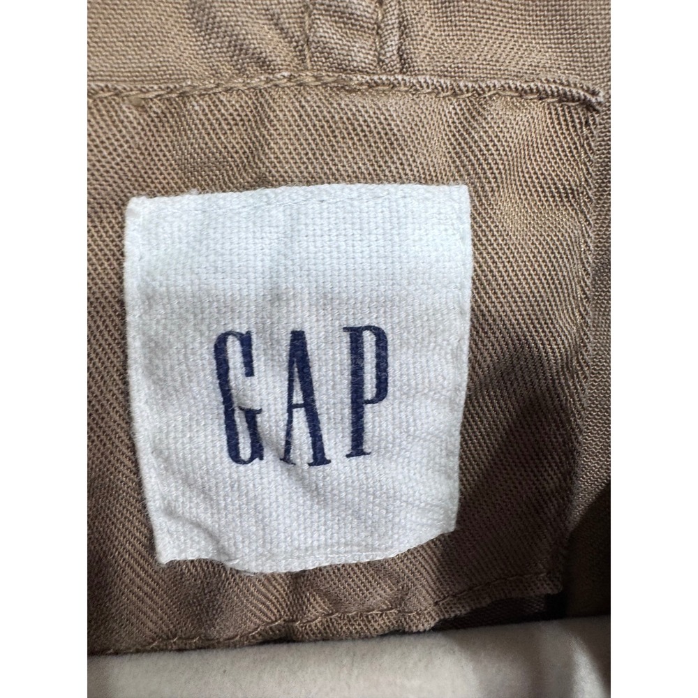 Gap M Khaki Bomber Jacket Women's Lyocell Lightweight Button Up - Picture 2 of 7